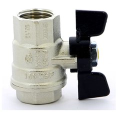 Кран шаровый Bugatti Oregon 03020062 муфтовый (ВР/ВР), латунь Ду 15 (1/2")