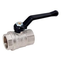 Кран шаровый Bugatti Oregon 03000163 муфтовый (ВР/ВР), латунь Ду 15 (1/2")