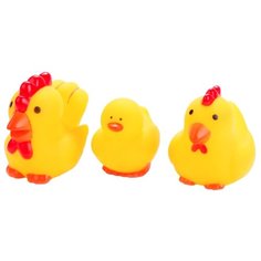 Набор для ванной Играем вместе Петух, курица и цыпленок (LXB107_165_MOM)