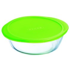 Форма для запекания стеклянная Pyrex 207 (18х7 см) прозрачный/зеленый