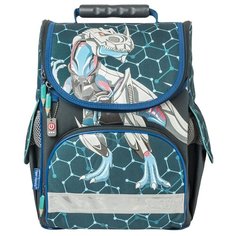 Tiger Enterprise Ранец Nature Quest Metal Dino, серо-зеленый