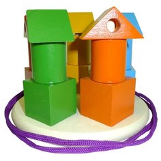 Пирамидка-сортер RNToys Башенки цветные Д-672