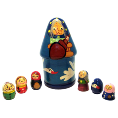 RNToys Пальчиковый театр в домике Гуси-лебеди (Д-481)