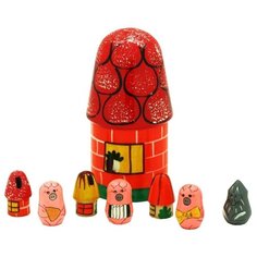 RNToys Пальчиковый театр в домике Три поросёнка (Д-498)