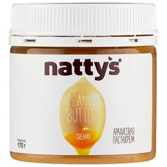 Nattys Паста-крем арахисовая Creamy с мёдом, 170 г