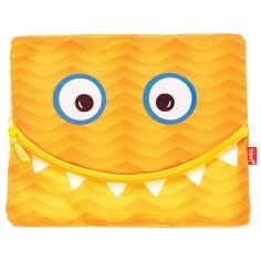 ZIPIT Папка-пенал на молнии Googly Smile для тетрадей и канцелярии оранжевый