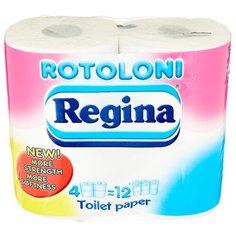 Туалетная бумага Regina Rotoloni двухслойная, 4 рул.