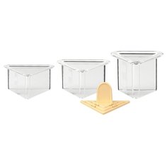 Форма кулинарная Tescoma PRESTO FoodStyle треугольники 422216, 3 шт. бесцветный/желтый