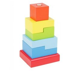 Пирамидка Alatoys Ступеньки, 6 деталей