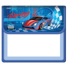 Proff Папка для тетрадей A5 "Racing" (kk 1001314) синий/прозрачный