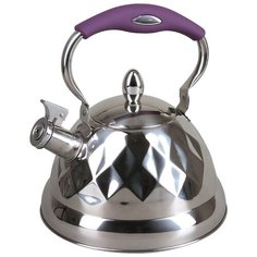Pomi dOro Чайник со свистком PSS-650015/650016/650017 3.2 л серебристый/фиолетовый