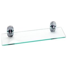 Полка Mr. Penguin Квадрат KL-1603 серебристый/прозрачный