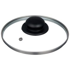 Крышка JARKO стеклянная с пароотводом JBL-18 (18 см) прозрачный/черный