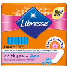 Libresse прокладки ежедневные Dailyfresh Normal Deo 32 шт.