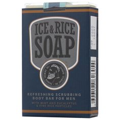 Мыло кусковое The Chemical Barbers Ice & Rice освежающее со скрабом Лед & Рис, 100 г