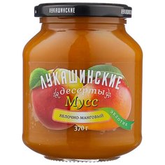 Мусс Лукашинские яблочно-манговый, банка 370 г