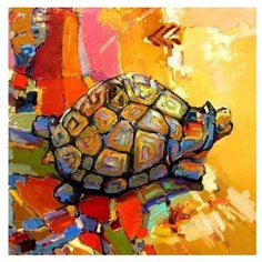 Color Kit Картина по номерам "Черепаха удачи" 30х30 см (CD011)