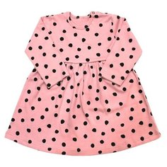 Платье Веселый Малыш размер 86, темно-розовый