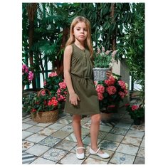 Платье Juno размер 116, хаки