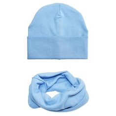 Шапка Веселый Малыш размер 46, голубой