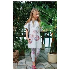 Леггинсы Juno SS19-JUZ-344 размер 98, серый меланж