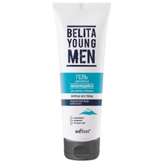 "Belita young men" Гель для бритья непенящийся для щетины и бороды Bielita, 100 мл