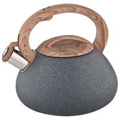 Alpenkok Чайник со свистком AK-514/AK-522 3 л серый гранит