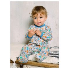 Ползунки Веселый Малыш размер 74, серый