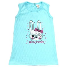 Сарафан Веселый Малыш размер 116, бирюзовый