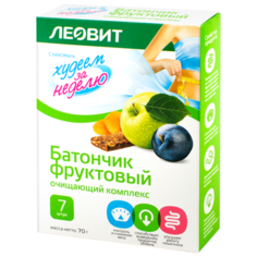 Фруктовый батончик Худеем за неделю Очищающий комплекс, 7 шт