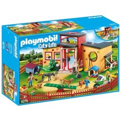 Набор с элементами конструктора Playmobil City Life 9275 Гостиница для животных "Лапка"