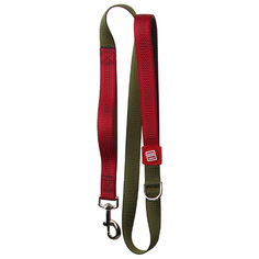 Поводок для собак GiGwi Classic Line XL зеленый/красный 1.2 м 25 мм