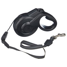 Поводок-рулетка для собак Fida Styleash тросовая (XS) черный 3 м