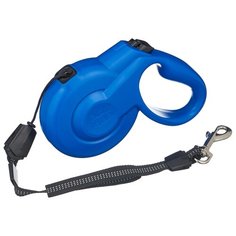 Поводок-рулетка для собак Fida Styleash тросовая (M) голубой 5 м