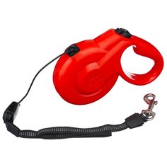 Поводок-рулетка для собак Fida Styleash тросовая (M) красный 5 м