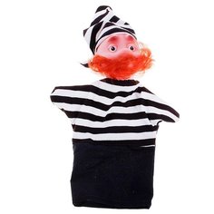 ОГОНЁК Кукла-перчатка Пират (С-884) черный/белый