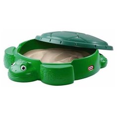 Песочница-бассейн Little Tikes Черепаха с крышкой (631566) зеленый