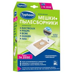 Тайфун Бумажные мешки-пылесборники TA 2515E белый 5 шт. Taifun
