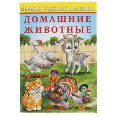 Зверькова Ю. "Первый учебник малыша. Домашние животные" Flamingo
