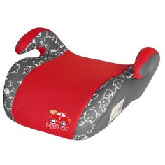 Бустер группа 2/3 (15-36 кг) Little Car Smart, красный/коты