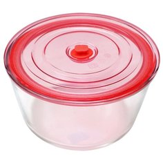 Eley Контейнер стеклянный жаропрочный ELV5802R прозрачный/красный