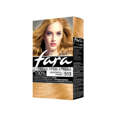Fara Classic Стойкая крем-краска для волос, 513, золотисто-русый