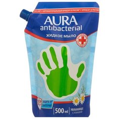 Мыло жидкое Aura с антибактериальным эффектом Ромашка, 500 мл