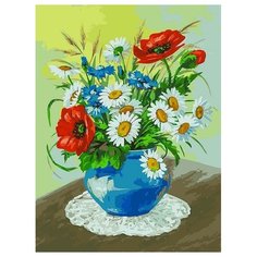 Белоснежка Картина по номерам "Полевой букетик" 30х40 см (154-AS)