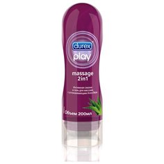 Гель-смазка Durex Play Massage 2in1 с успокаивающим Алоэ Вера 200 мл флакон