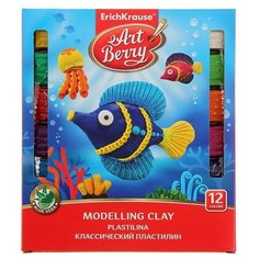 Пластилин ErichKrause Artberry с Алоэ Вера 12 цветов/216г (41763)