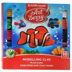 Пластилин ErichKrause Artberry с Алоэ Вера 10 цветов/180г (41762)