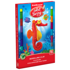 Пластилин ErichKrause Artberry с Алоэ Вера 16 цветов/288г (41764)