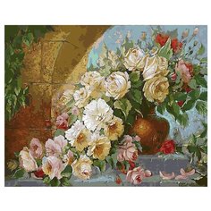 Белоснежка Картина по номерам "Королевский букет" 40х50 см (035-AB)