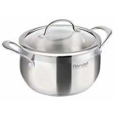 Кастрюля Rondell Admiring 7,8 л, серебристый